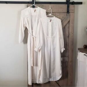 Vintage Christian Dior Robe Nightgown Set NWT Small 70s 80s Modest